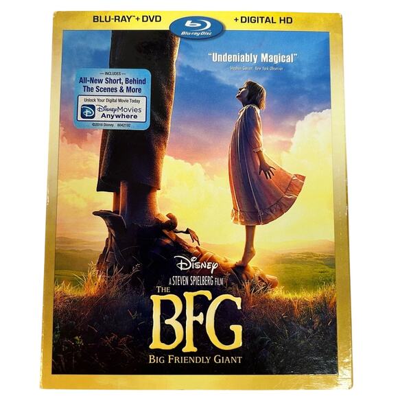 Roald Dahl's The BFG (Blu-ray/DVDComboPk, 2016) WITH SLIPCOVER - Disney - Picture 1 of 5